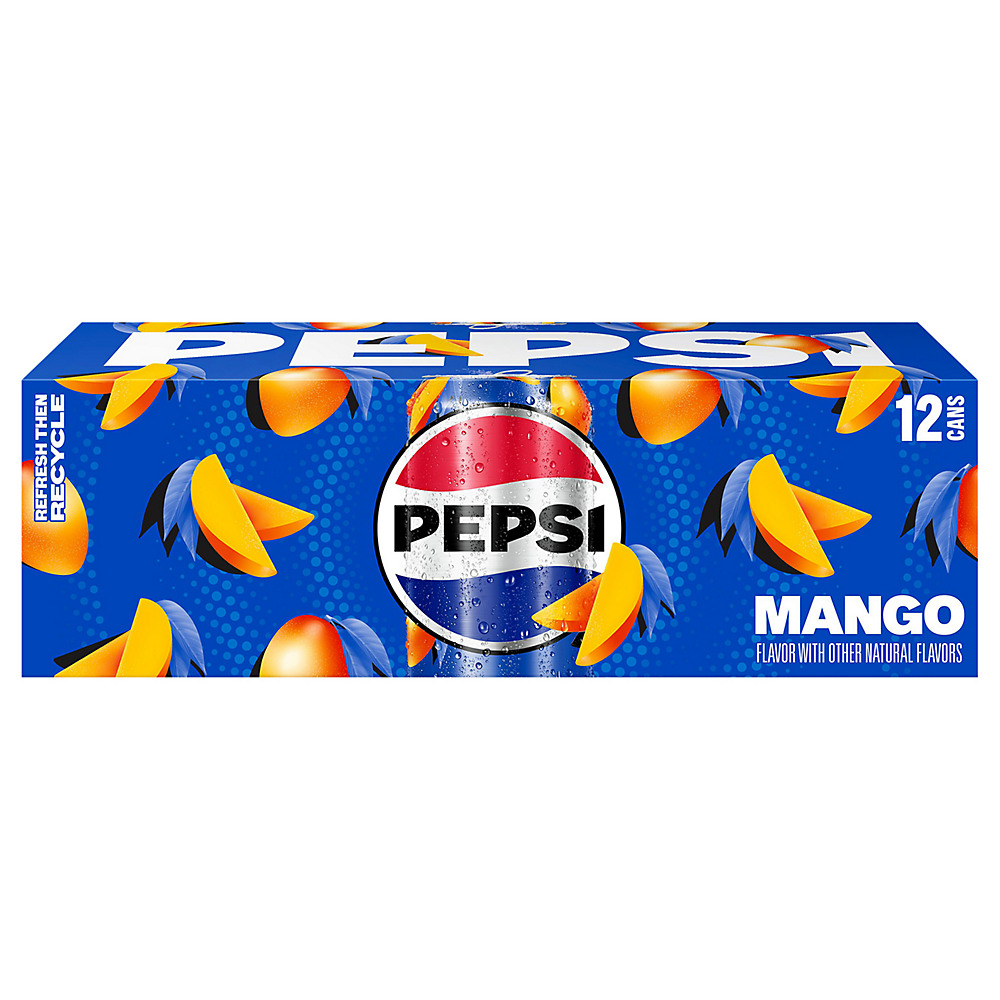 Calories in Pepsi Mango Cola 12 oz Cans, 12 pk
