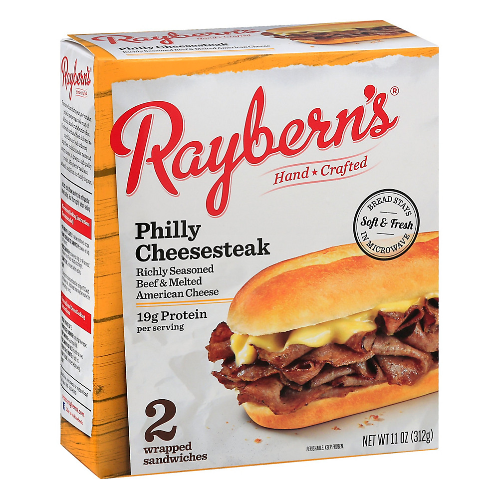 Calories in Raybern's Philly Cheesesteak Sandwich, 2 ct