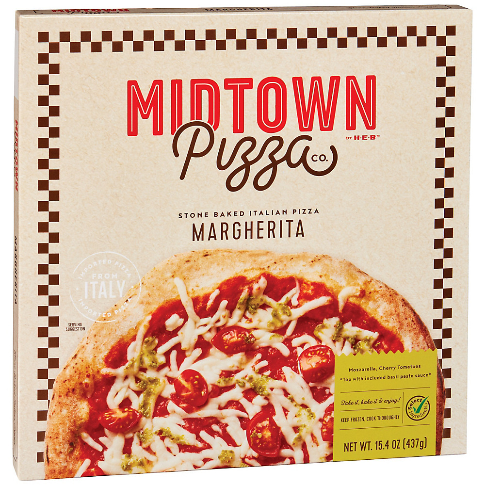 Calories in Midtown Pizza Co. by H-E-B Select Ingredients Margherita Pizza, 14.99 oz