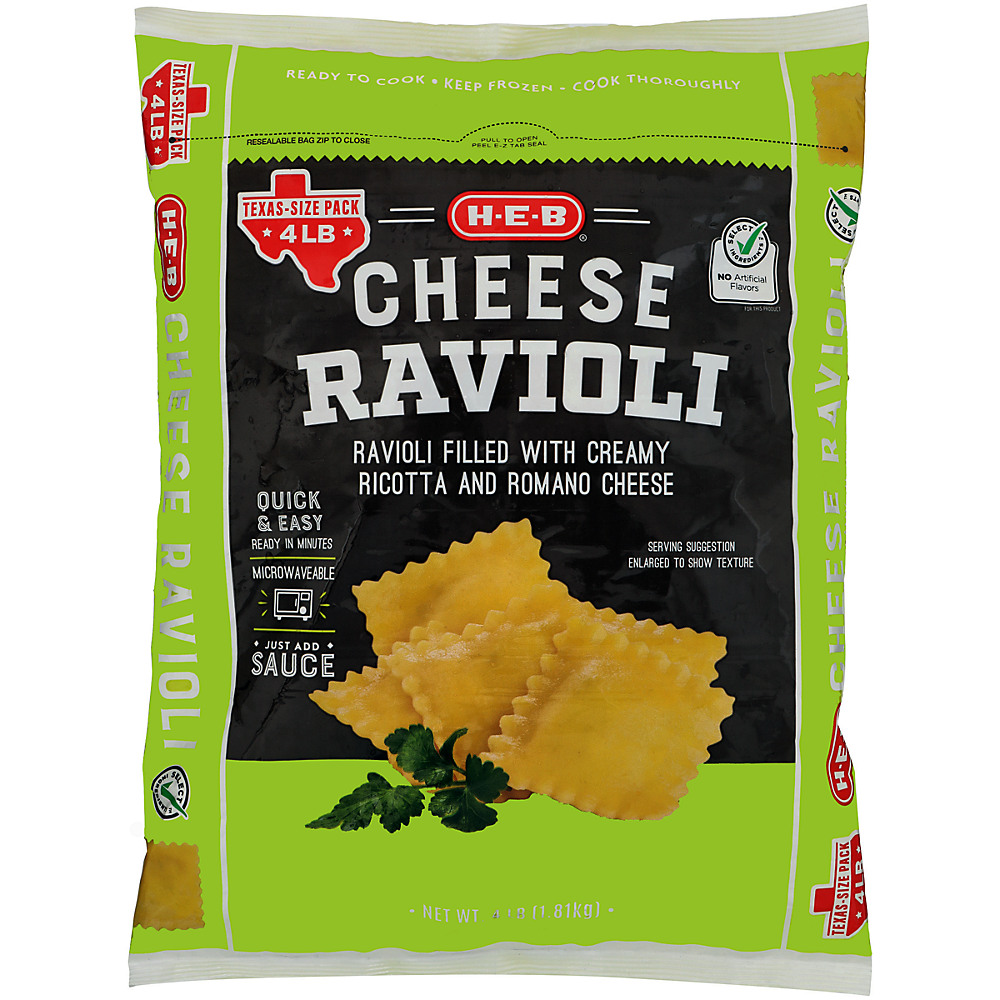 Calories in H-E-B Select Ingredients Cheese Ravioli, 64 oz
