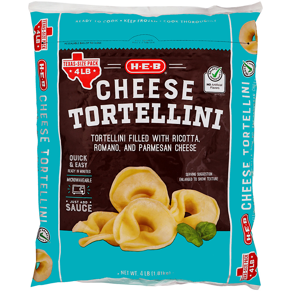 Calories in H-E-B Select Ingredients Cheese Tortellini, 64 oz