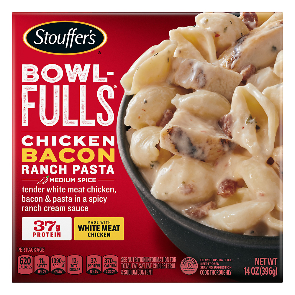 Calories in Stouffer's Bowl Fulls Chicken Bacon Ranch Pasta, 14 oz