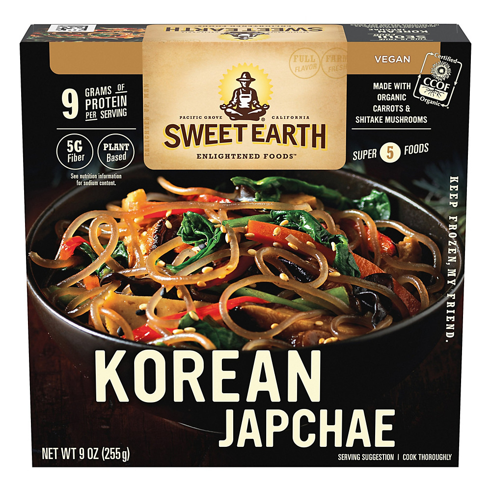 Calories in Sweet Earth Korean Japchae Bowl, 9 oz
