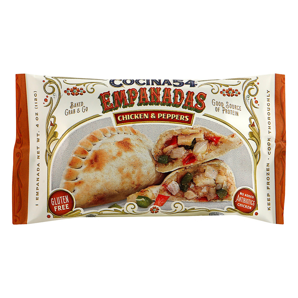 Calories in Cocina 54 Chicken & Peppers Empanada, 4 oz
