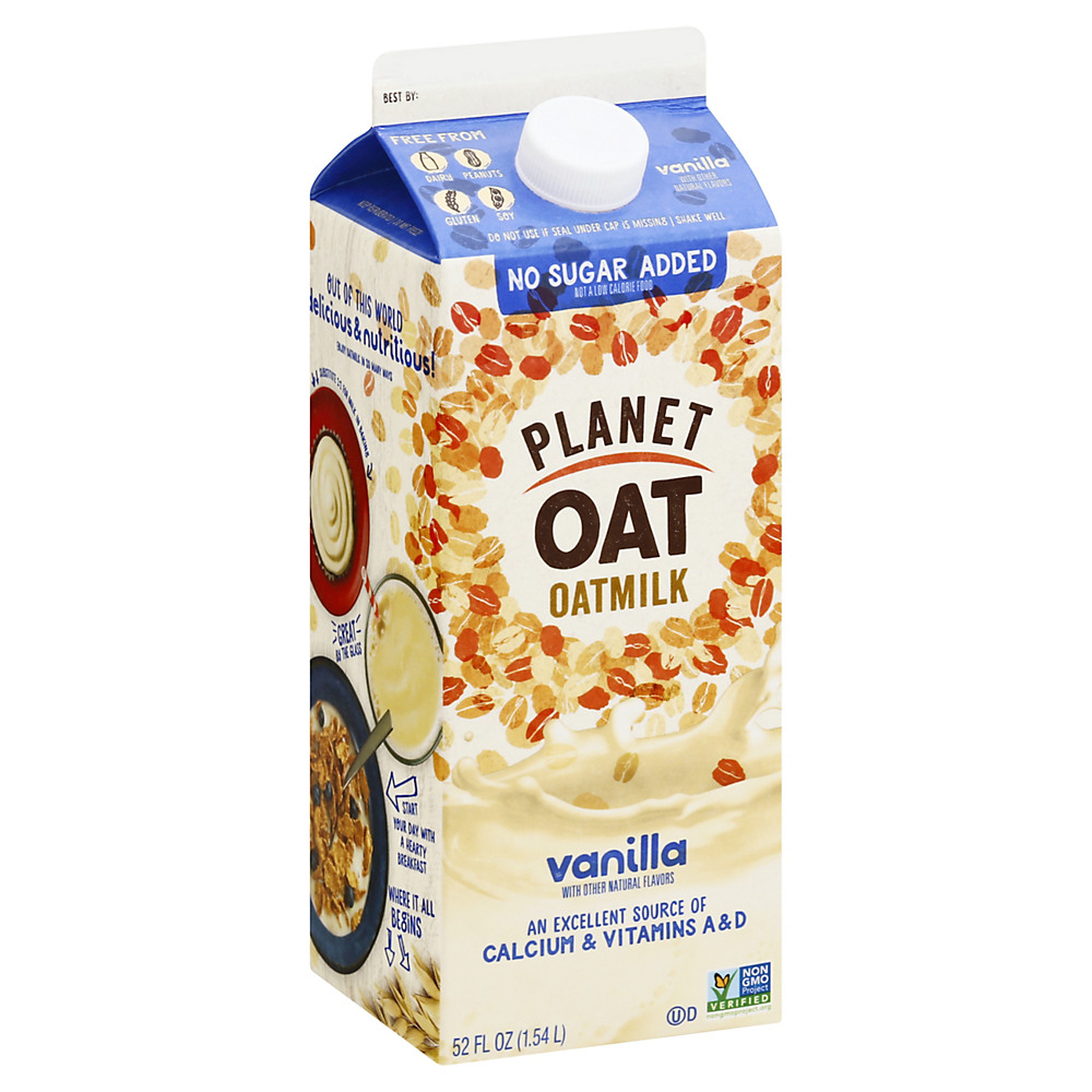Calories in Planet Oat Vanilla Oat Milk, 52 oz