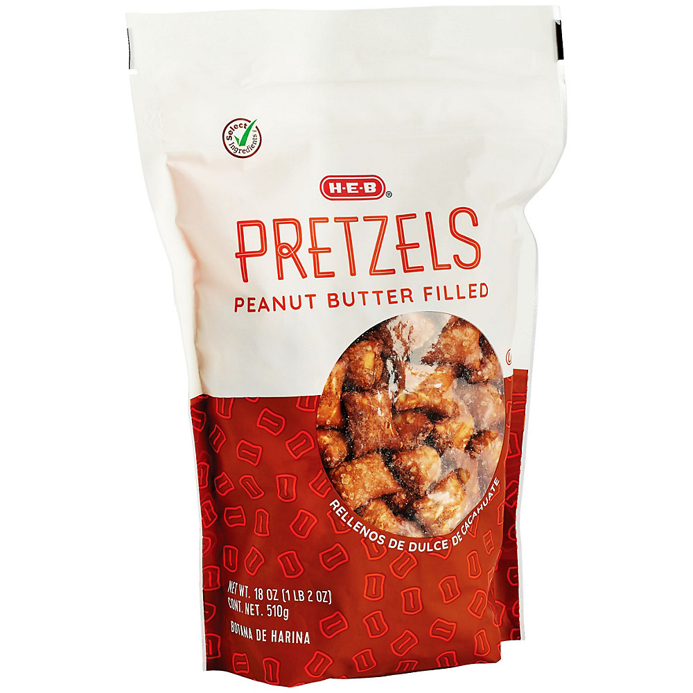 Calories in H-E-B Peanut Butter Filled Pretzels, 18 oz