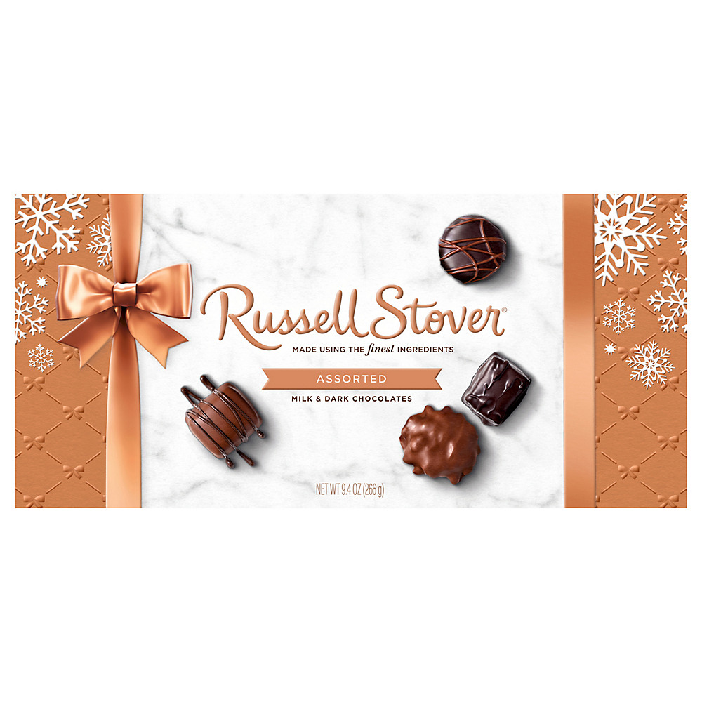 Calories in Russell Stover Assorted Chocolate Holiday Box, 9.40 oz
