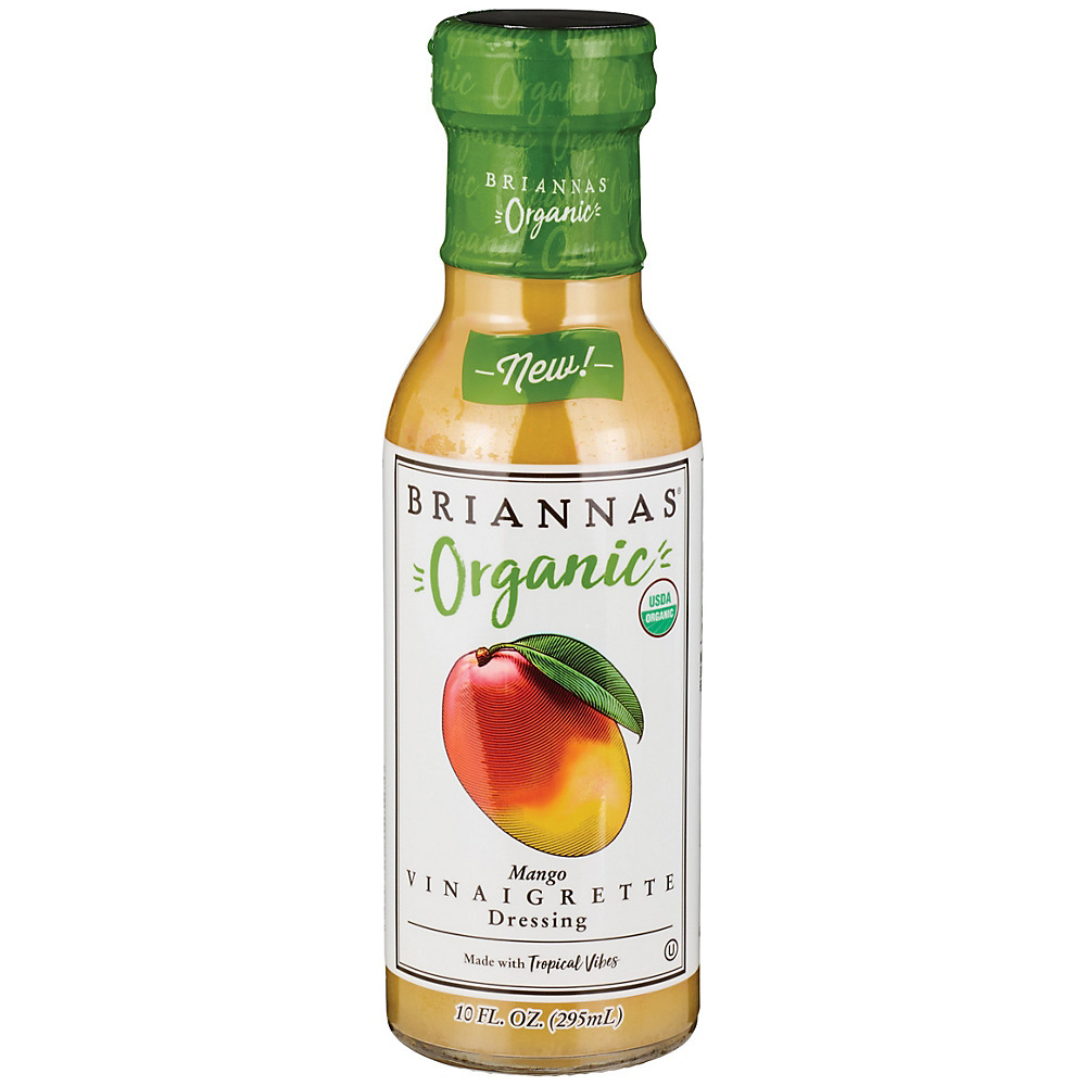 Calories in Briannas Organic Organic Mango Vinaigrette Dressing, 10 oz
