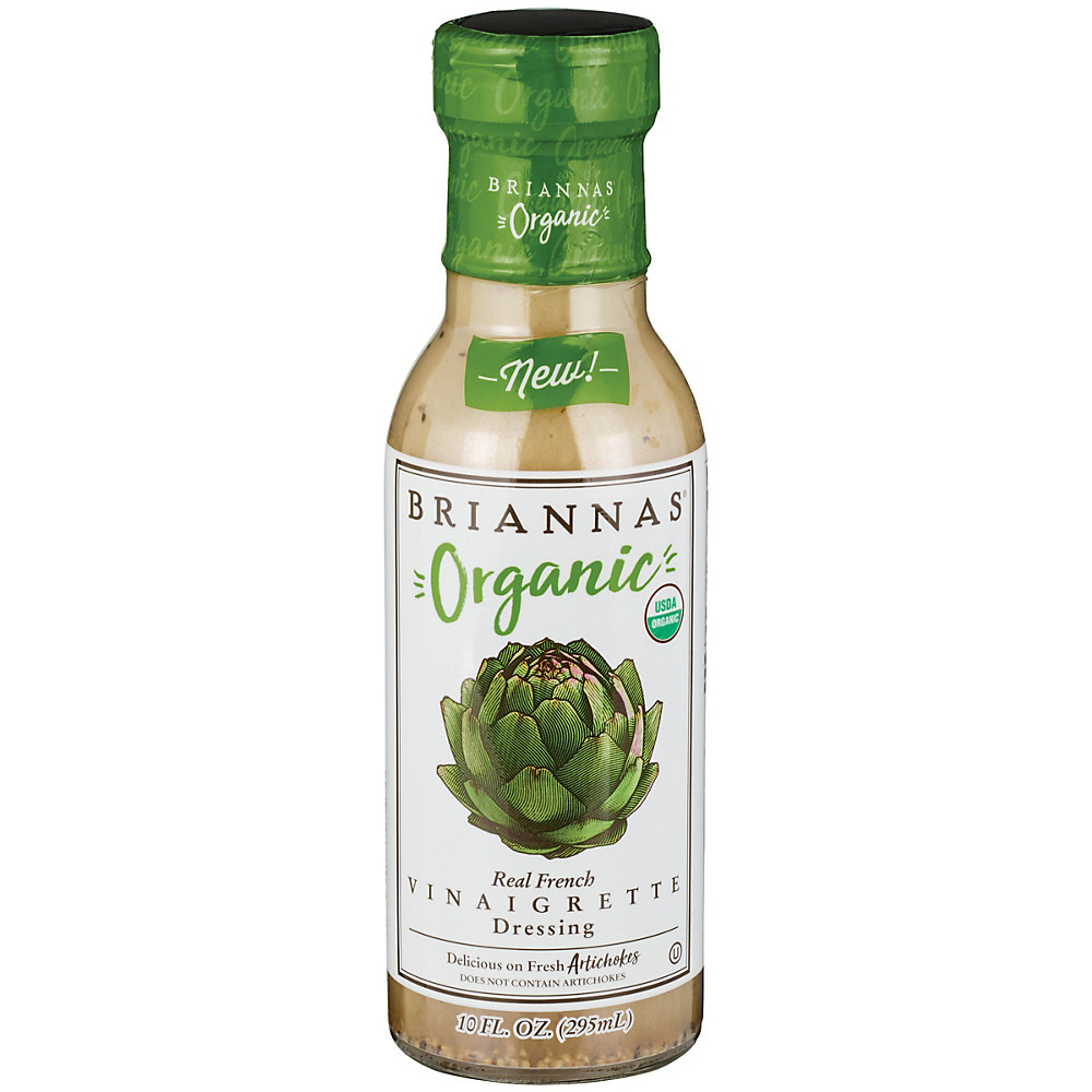 Calories in Briannas Organic Organic Real French Vinaigrette Dressing, 10 oz
