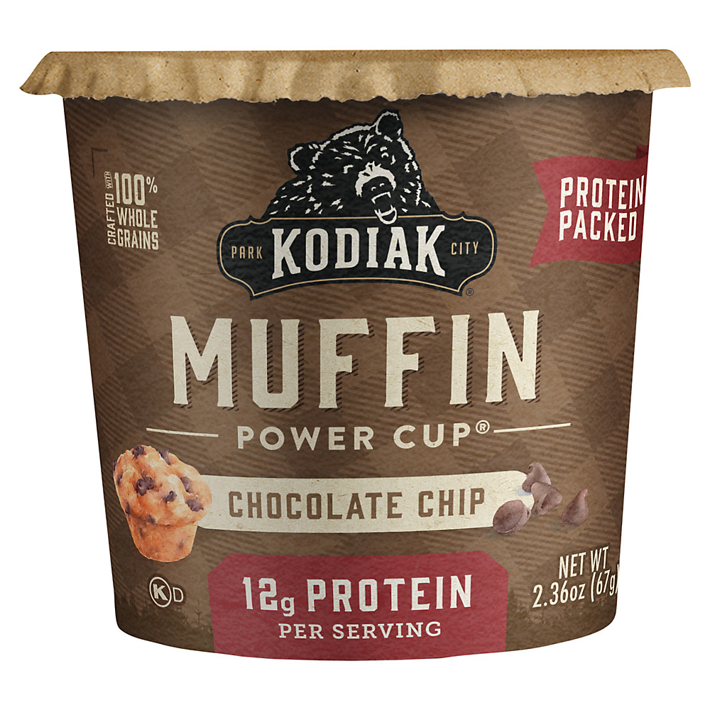 Calories in Kodiak Cakes Muffin Unleashed Chocolate Chip Cup, 2.36 oz