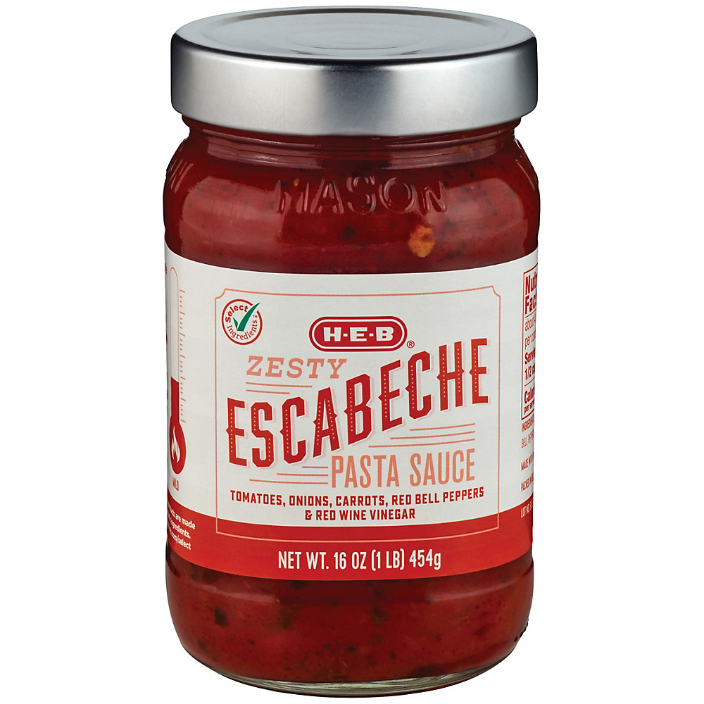 Calories in H-E-B Select Ingredients Escabeche Pasta Sauce, 16 oz
