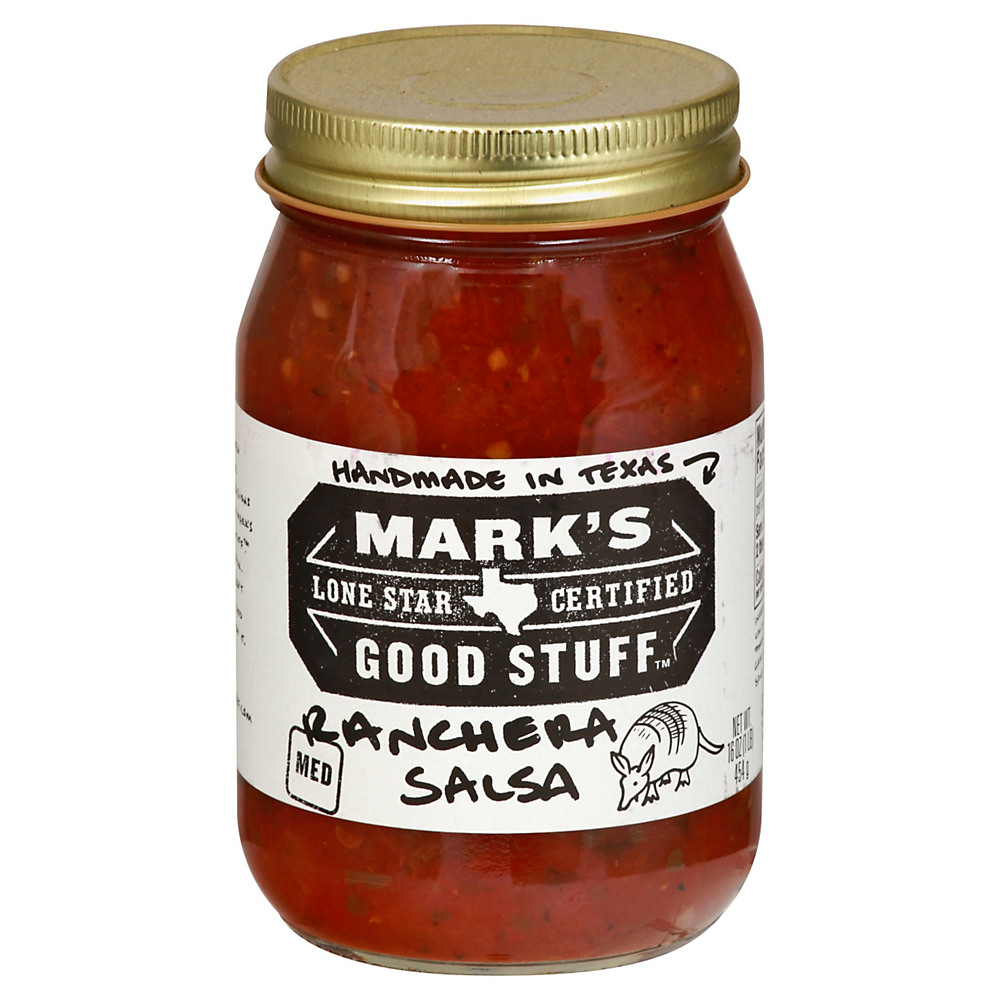 Calories in Mark's Good Stuff Lone Star Certified Medium Ranchera Salsa, 16 oz