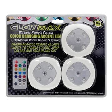 GlowMax 4SMD Touch Lamp with Wireless Remote Control, 3 ct
