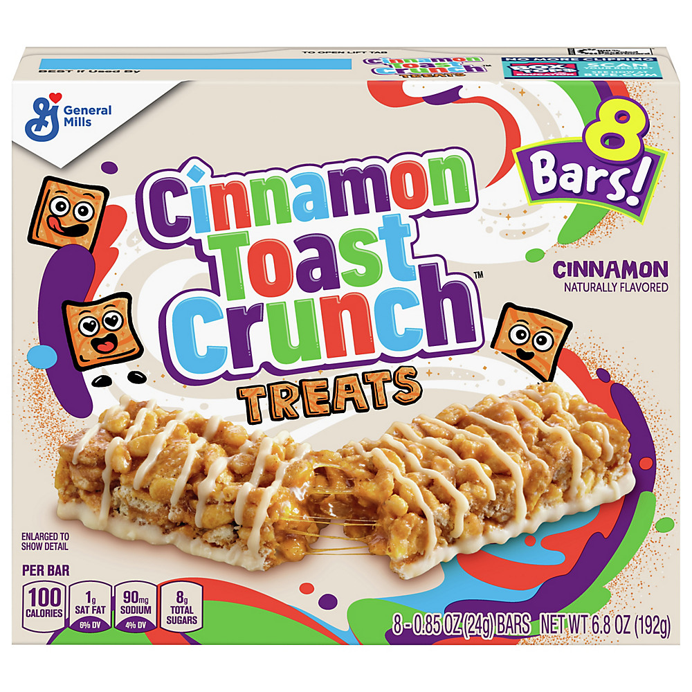 Calories in General Mills Cinnamon Toast Crunch Treat Bars, 8 ct