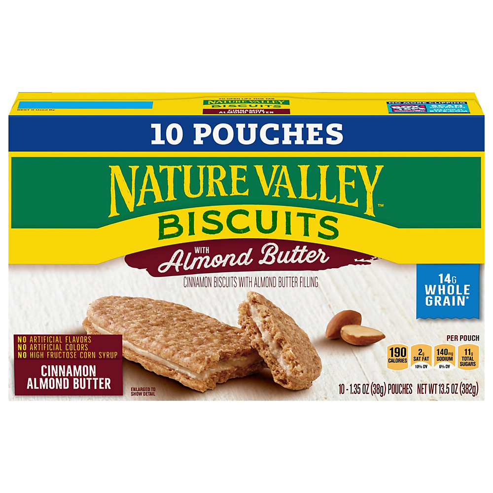 Calories in Nature Valley Biscuits with Cinnamon Almond Butter Value Pack, 10 ct