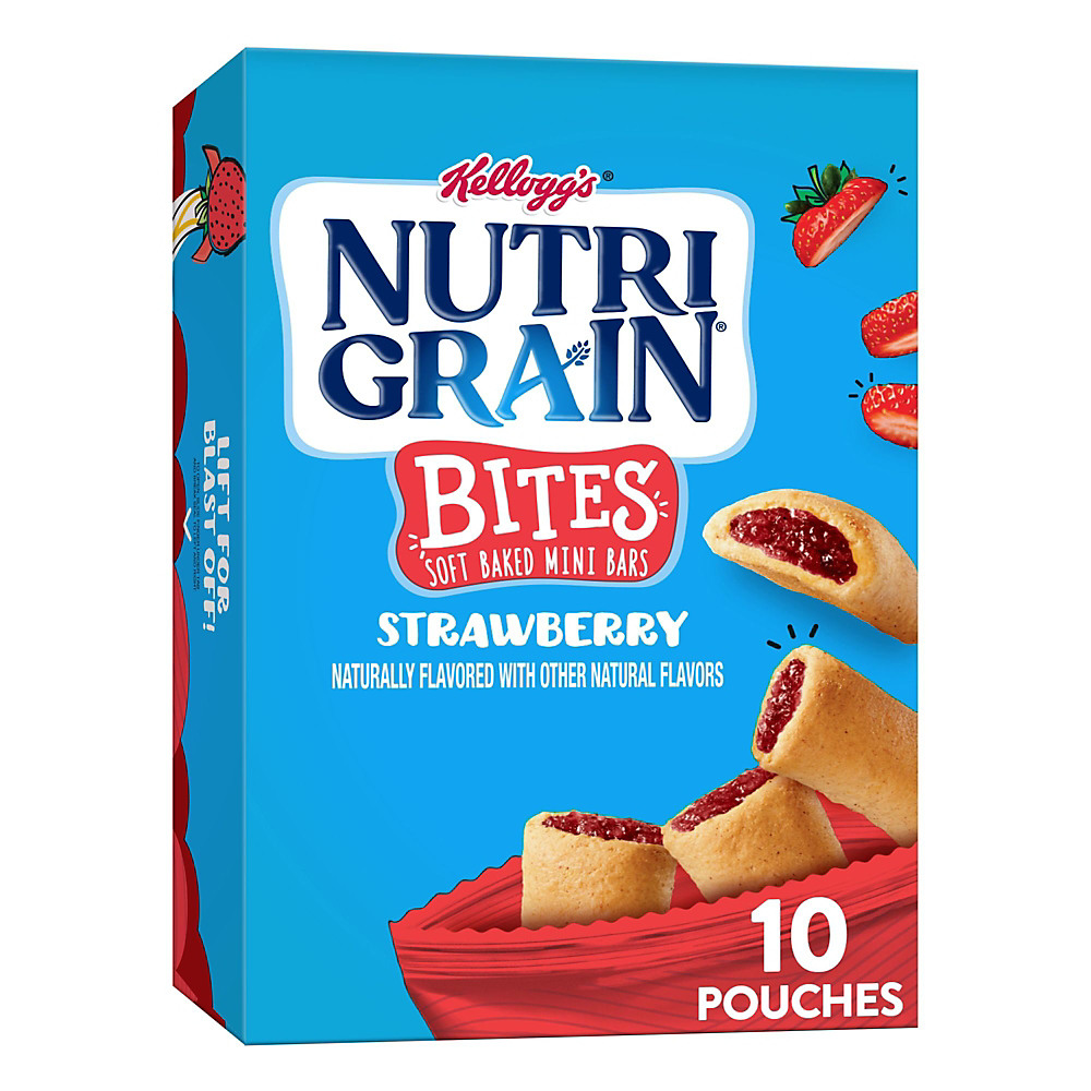 Calories in Kellogg's Nutri-Grain Bites Strawberry Mini Breakfast Bars, 10 ct, 13 oz