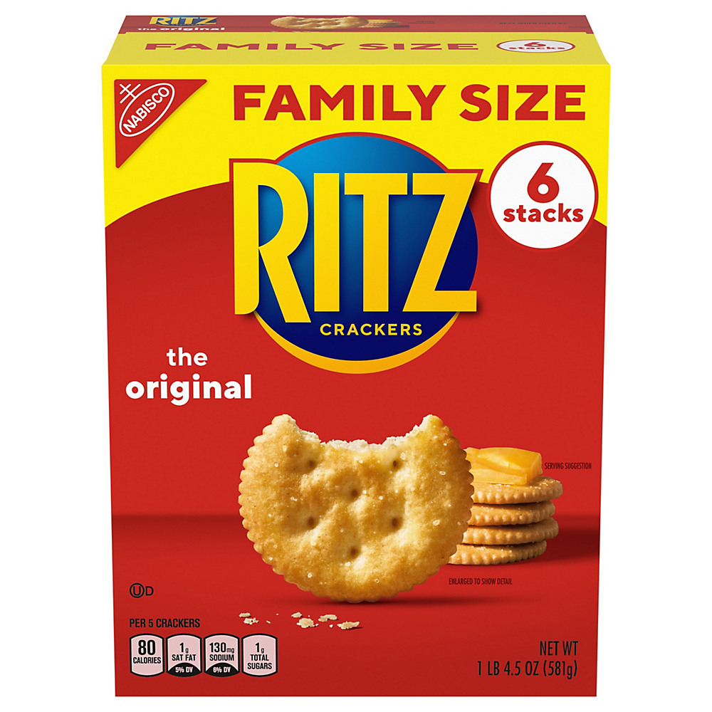Calories in Nabisco Ritz Original Crackers Family Size, 6 ct