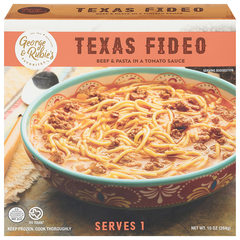 Calories in George & Rubie's Favorite's Texas Fideo with Beef, 10 oz