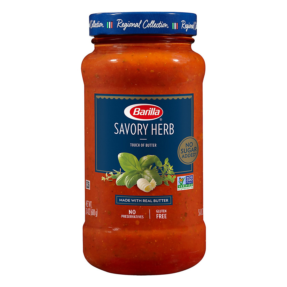 Calories in Barilla Savory Herb Pasta Sauce, 24 oz