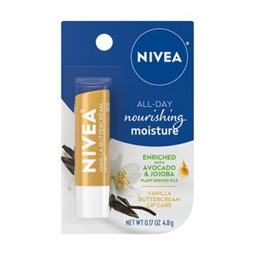 NIVEA Vanilla Buttercream Lip Care, 0.17 oz