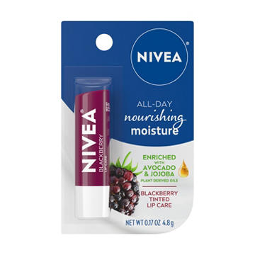 NIVEA Blackberry Tinted Lip Care, 0.17 oz
