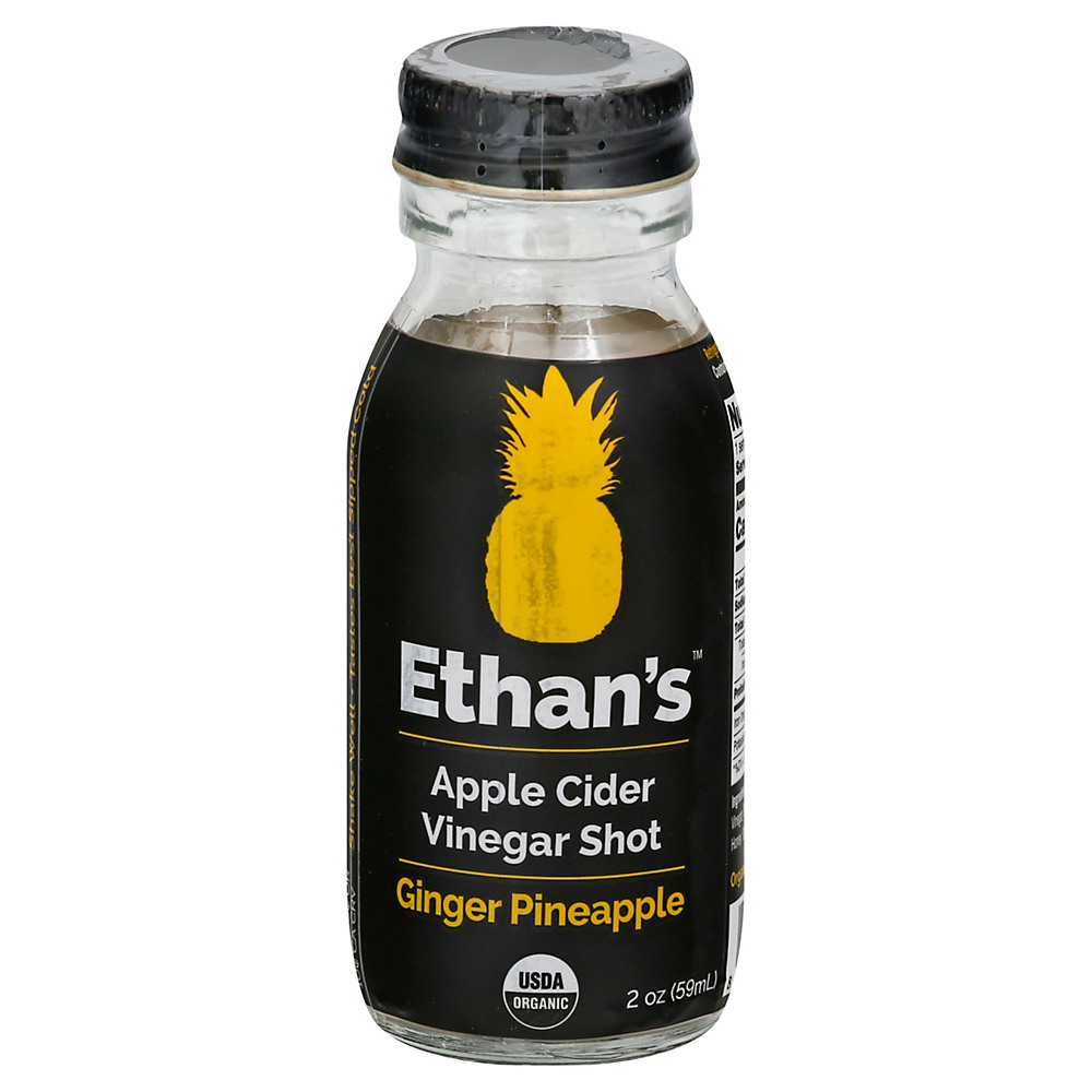Calories in Ethan's Apple Cider Vinegar Shot Ginger Pineapple , 2 oz