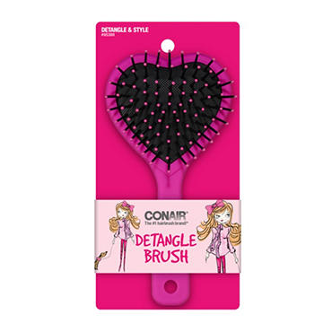 Conair Kid's Heart-Shaped Detangle Hairbrush