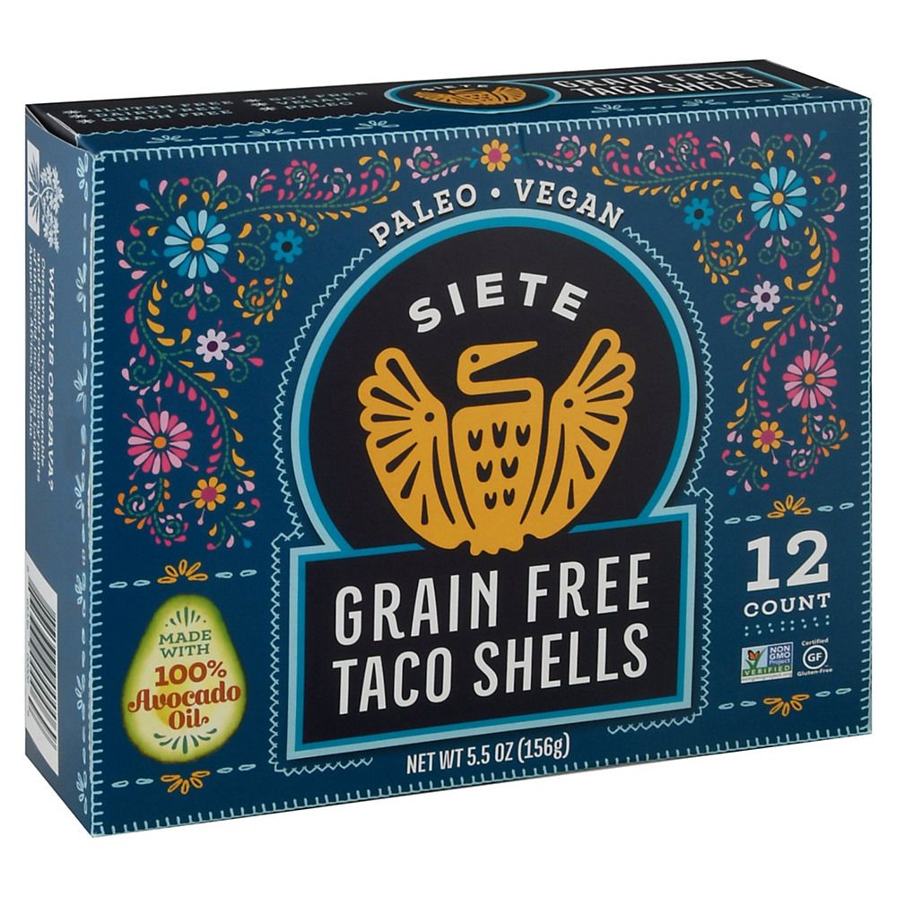 Calories in Siete Grain Free Taco Shells, 12 ct, 5.5 oz