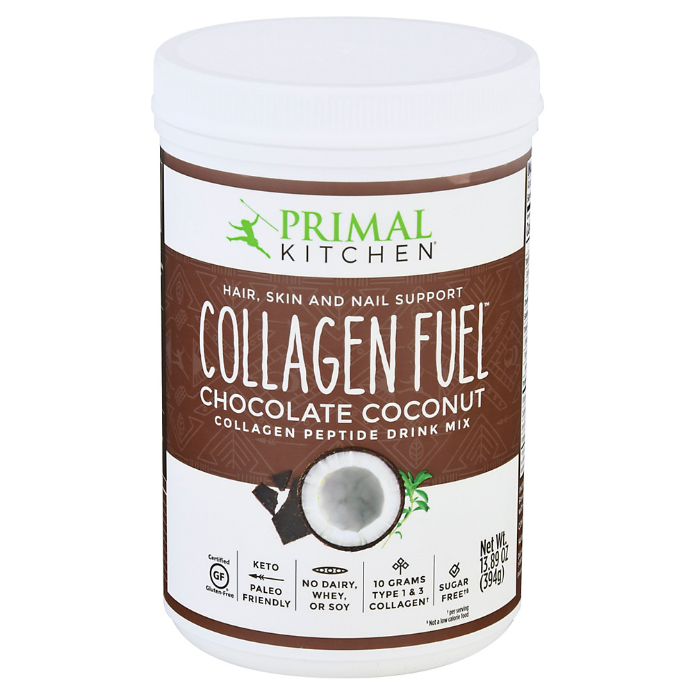 Calories in Primal Kitchen Collagen Fuel Drink Mix Chocolate Coconut , 13.89 oz