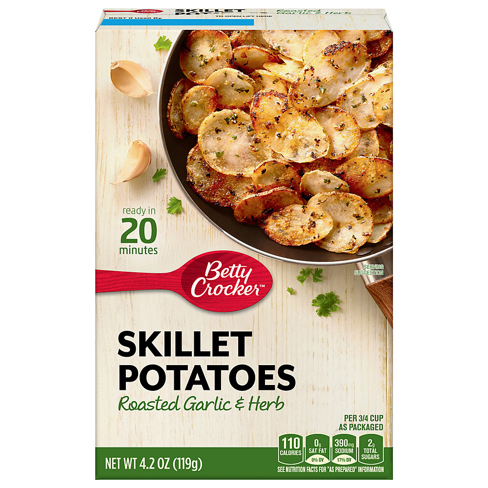 Calories in Betty Crocker Roasted Garlic & Herb Crispy Skillet Potatoes , 4.2 oz