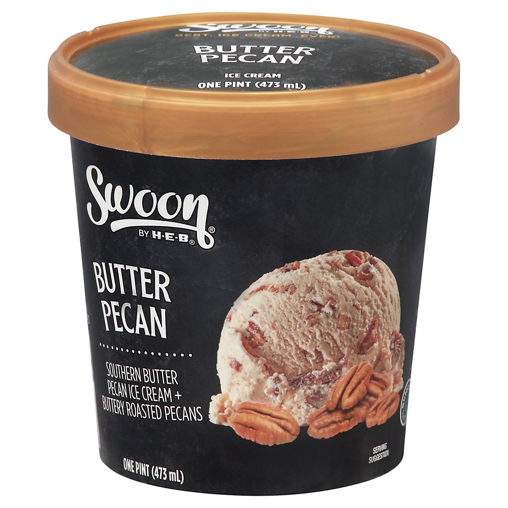 Calories in Swoon by H-E-B Butter Pecan Ice Cream, 1 pt
