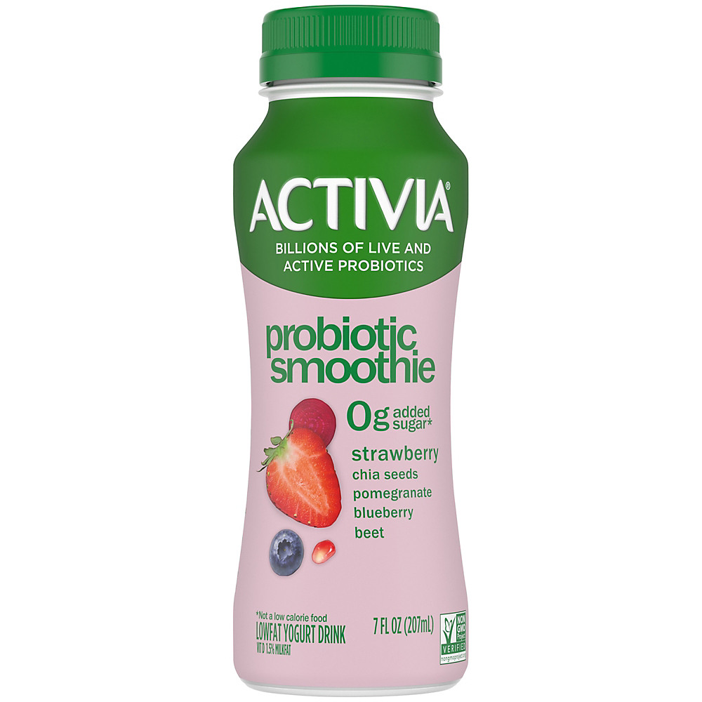 Calories in Activia Chia Seeds Strawberry Pomegranate Blueberry Beet Smoothie, 7 oz