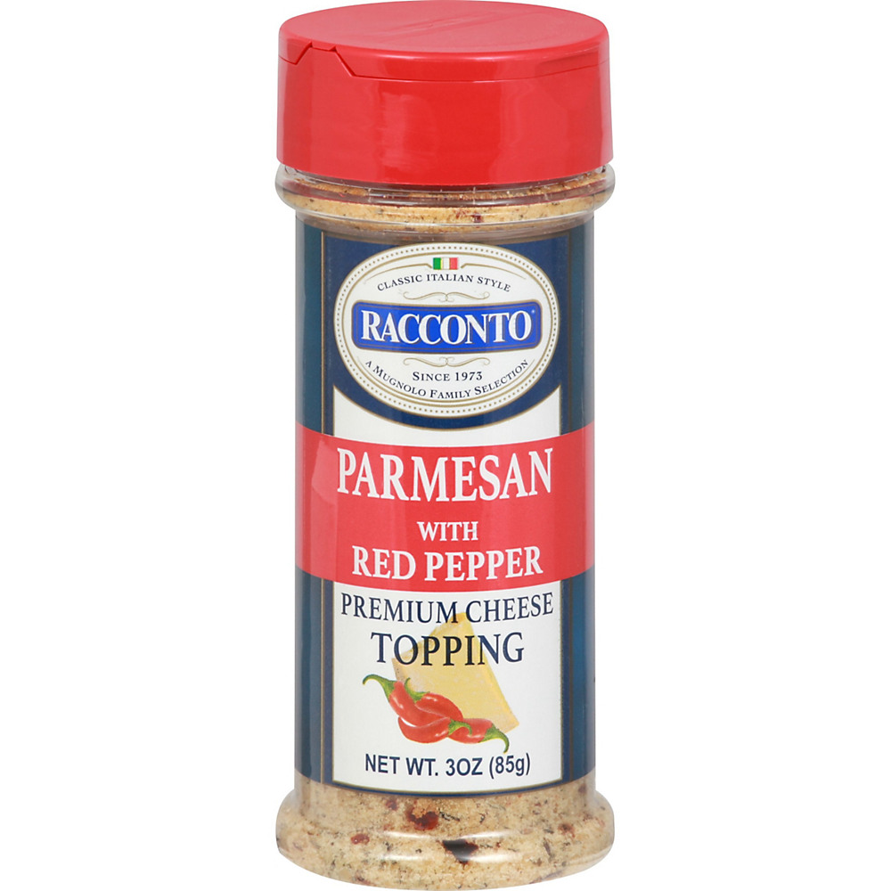 Calories in Racconto  Parmesan Cheese with Red Pepper, 3 oz