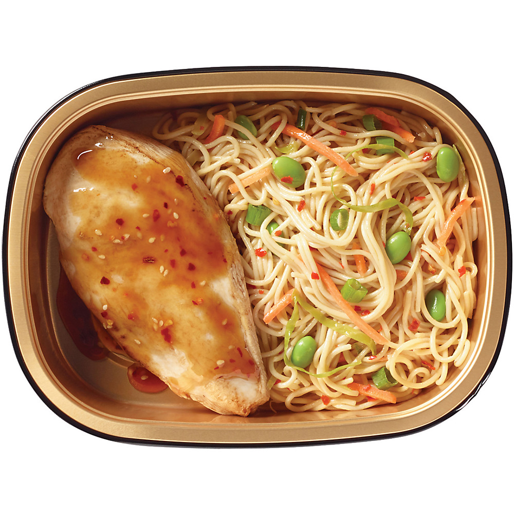 Calories in H-E-B Meal Simple Chicken Breast Ginger Soy & Asian Noodles, Avg. 0.87 lb