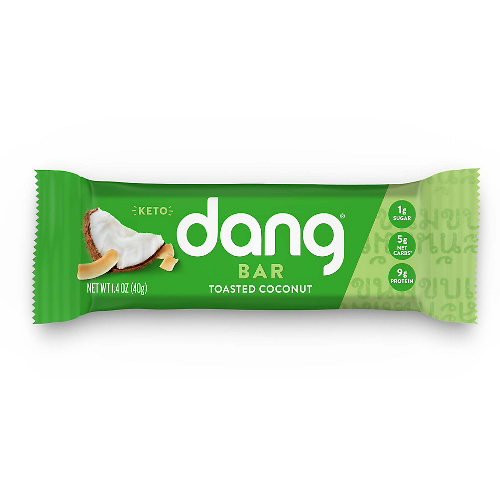 Calories in Dang Toasted Coconut Plant-Based Keto Bar, 1.4 oz