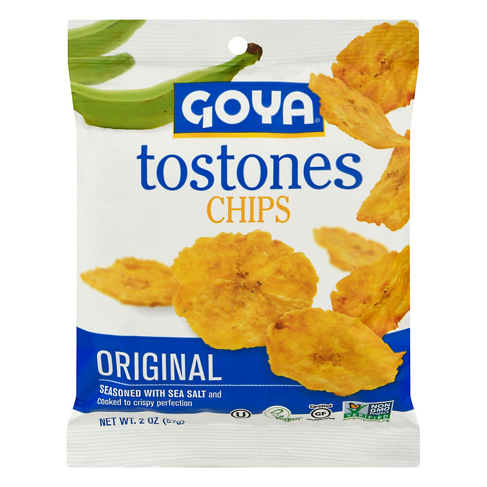 Calories in Goya Tostones Original Chips , 2 oz