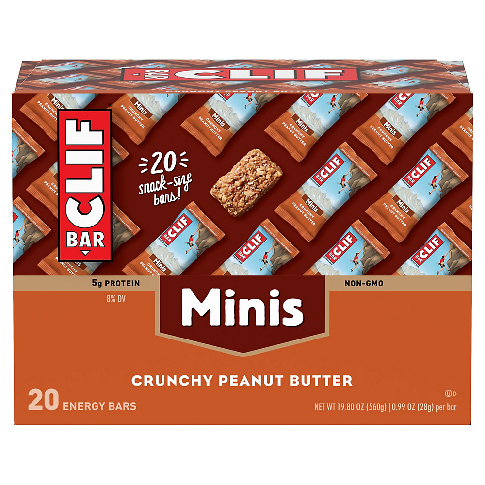 Calories in Clif Minis Crunchy Peanut Butter Bars , 20 ct
