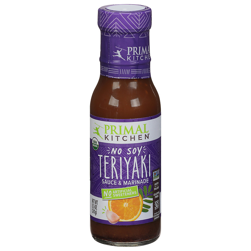 Calories in Primal Kitchen Organic Soy Free Teriyaki Sauce, 8.5 oz