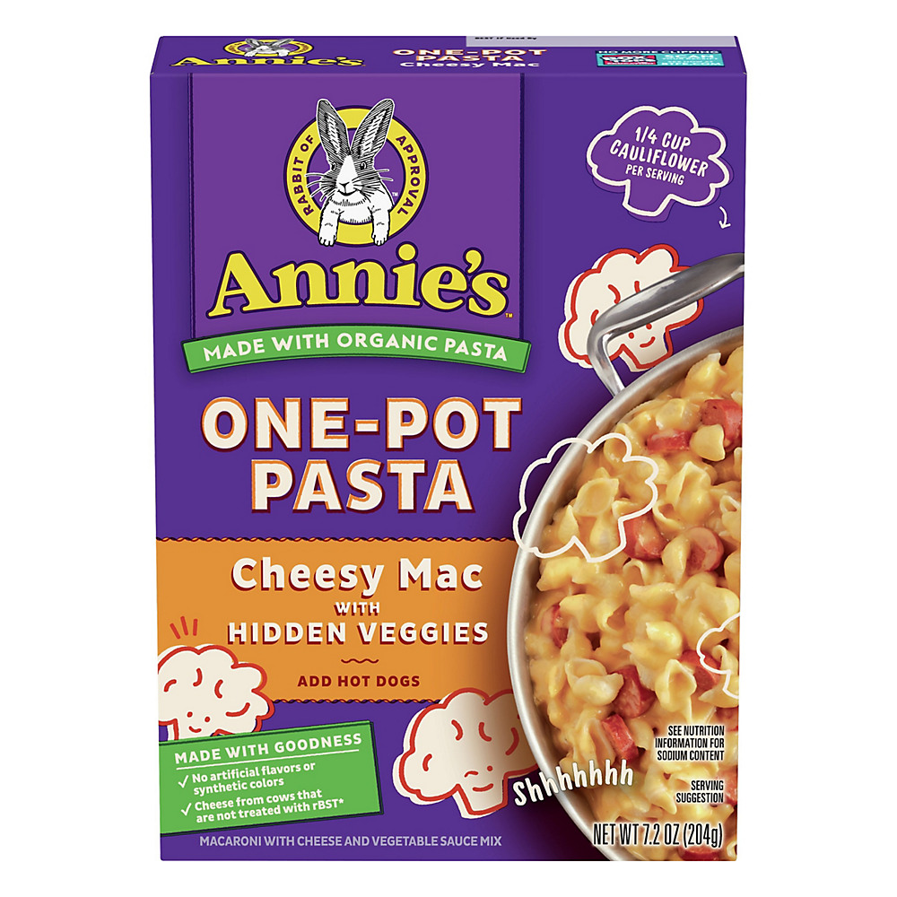 Calories in Annie's Cheesy Mac with Hidden Veggies One-Pot Pasta, 7.2 oz