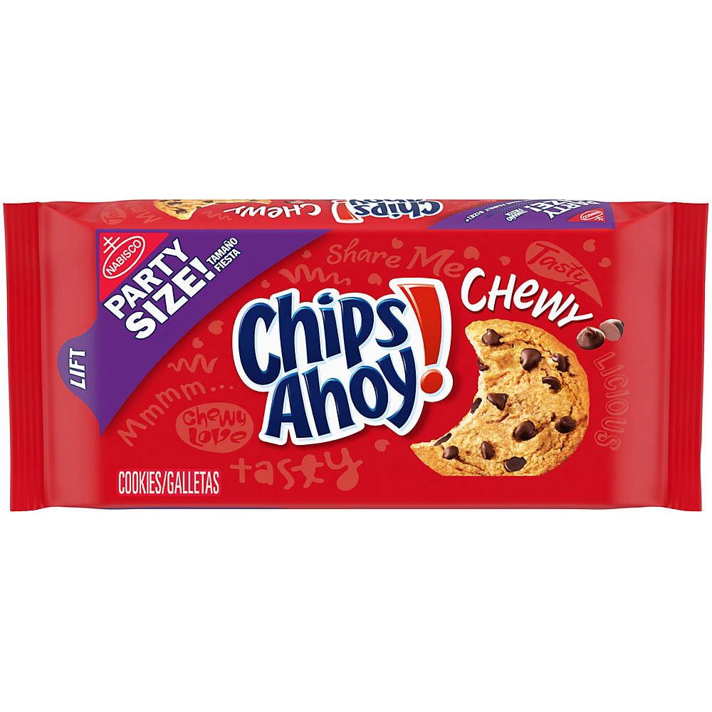 Calories in Chips Ahoy Chips Ahoy! Chewy Chocolate Chip Cookies Party Size, 24.6 oz