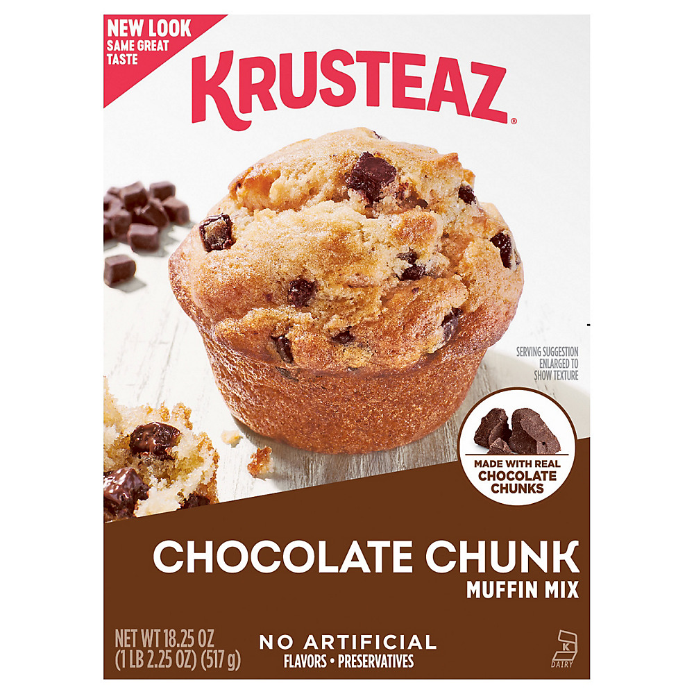Calories in Krusteaz Chocolate Chunk Muffin Mix, 18.25 oz