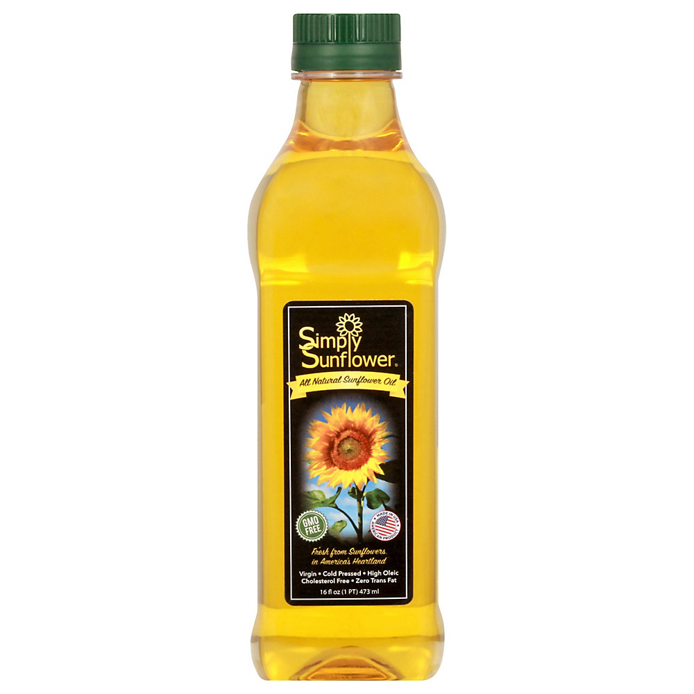 Calories in Simply Sunflower All Natural Sunflower Oil, 16 oz