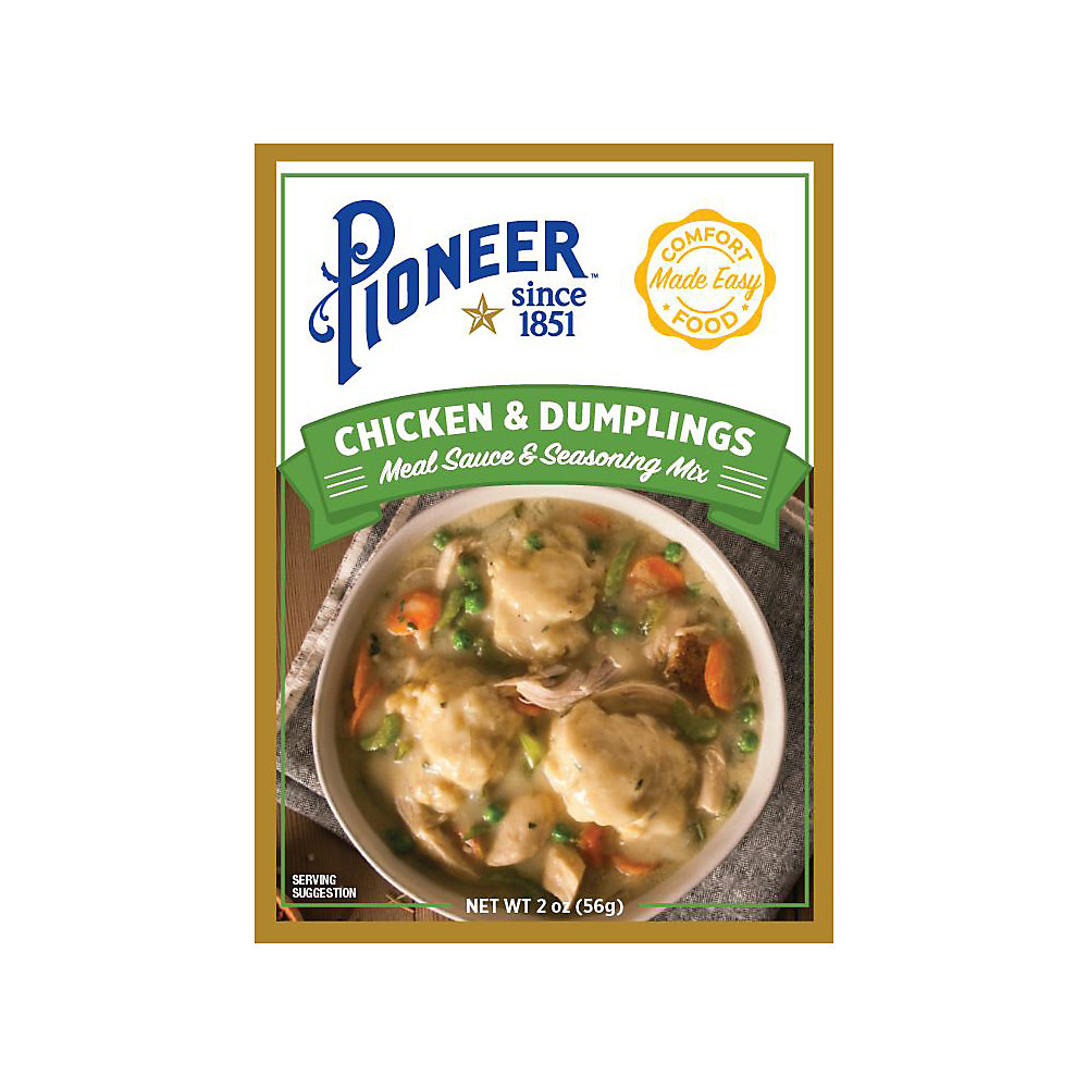 Calories in Pioneer Chicken & Dumplings Meal Sauce & Seasoning Mix, 2 oz