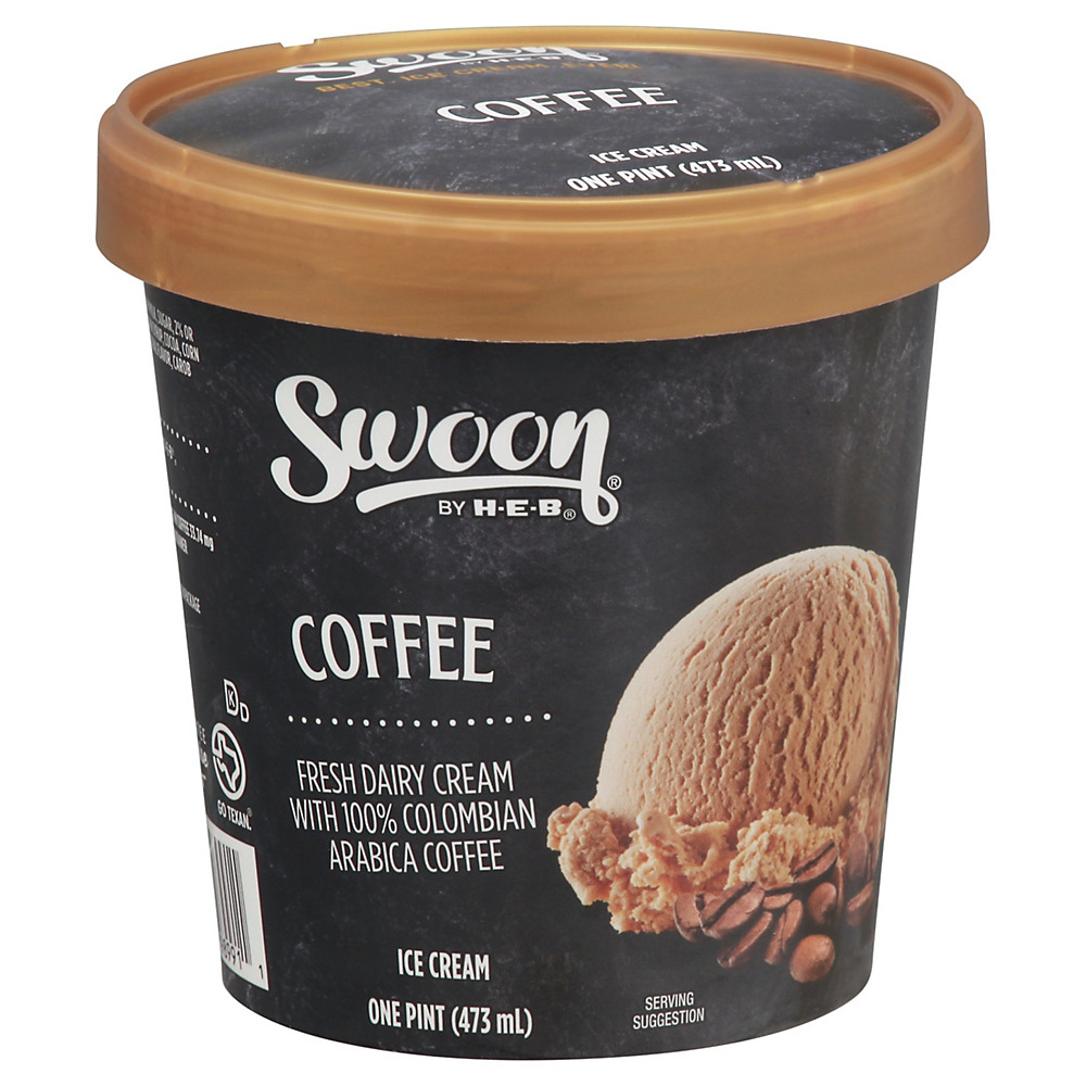 Calories in Swoon by H-E-B Coffee Ice Cream, 1 pt