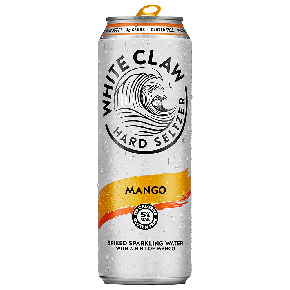 Calories in White Claw Mango Hard Seltzer Can, 19.2 oz