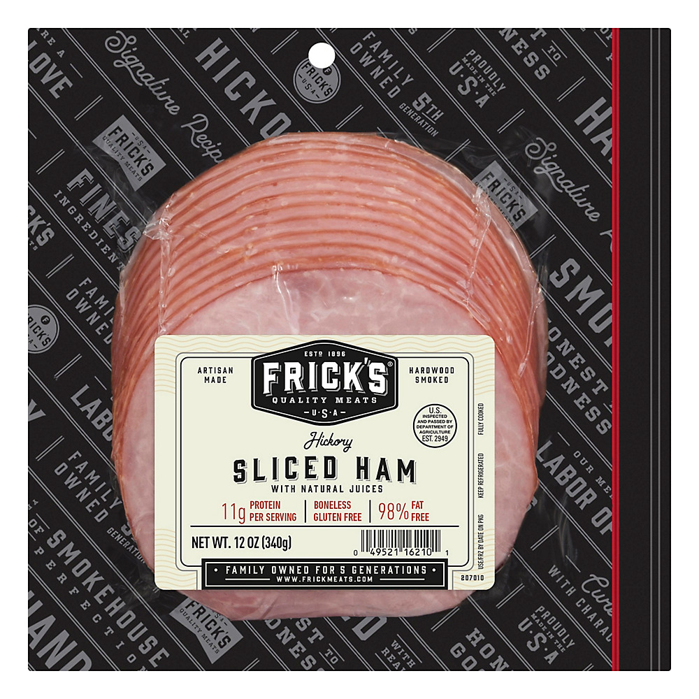Calories in Fricks Hickory Thin Sliced Ham, 12 oz