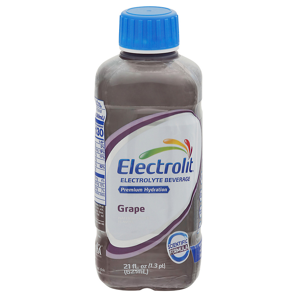 Calories in Electrolit Grape Electrolyte Beverage, 21 oz