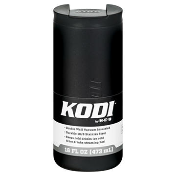 KODI by H-E-B Stainless Steel Spill Proof Travel Mug - Black Matte, 16 oz