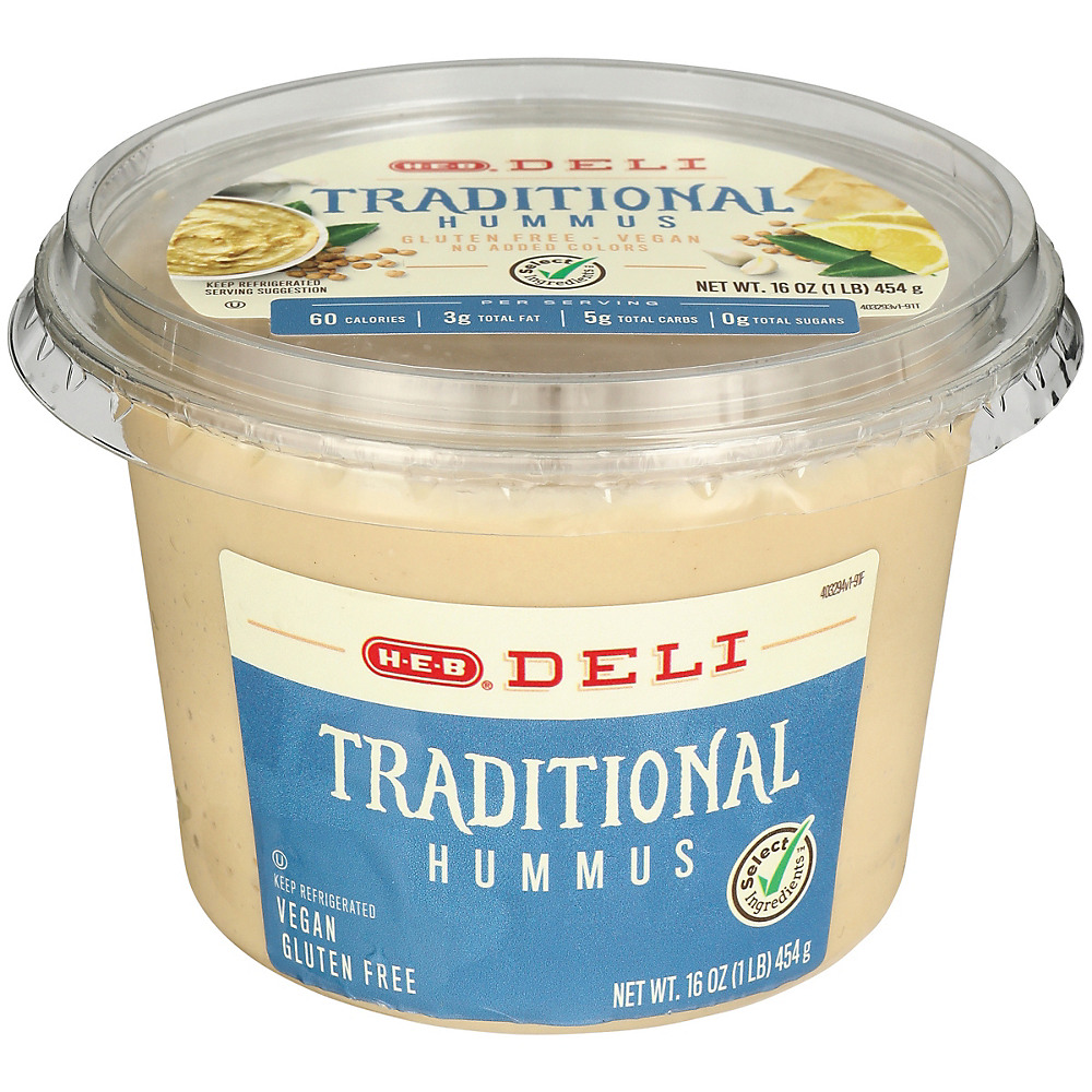 Calories in H-E-B Select Ingredient Traditional Hummus, 16 oz