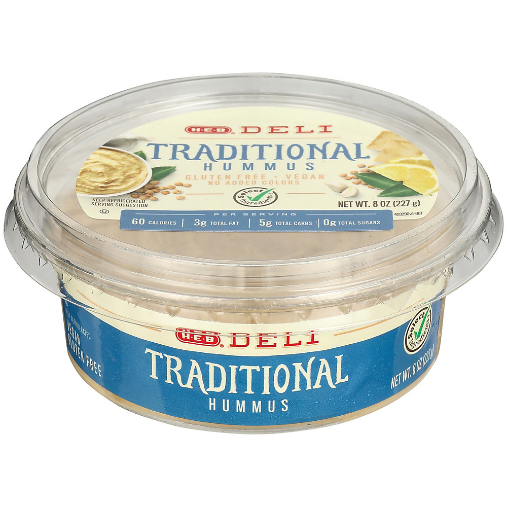 Calories in H-E-B Select Ingredients Traditional Hummus, 8 oz